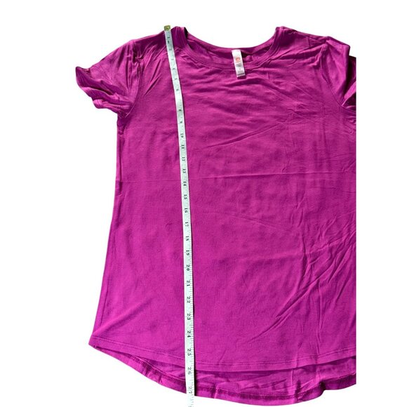 Womens Short Sleeve T-shirt By Mono B Size Small Bright Pink NWT - Picture 11 of 12
